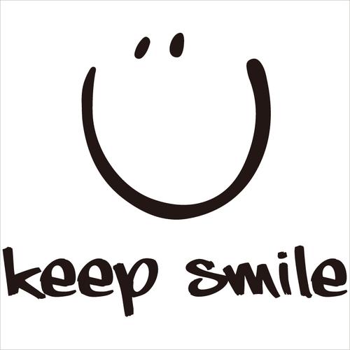 keep smile大笑脸墙贴纸防水浴室镜子贴纸店铺橱窗玻璃门创意装饰