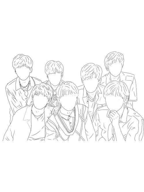 【线稿练习day2】简笔tnt时代少年团_时代少年团_线稿