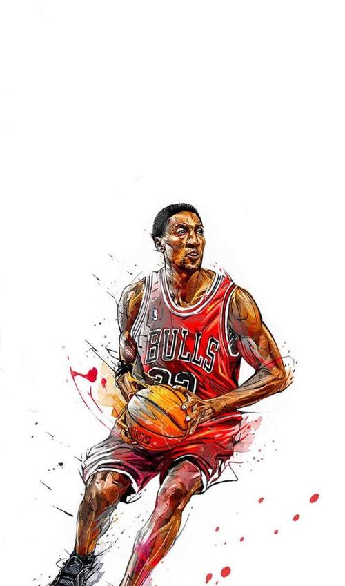 手机桌面壁纸——nba球星插画