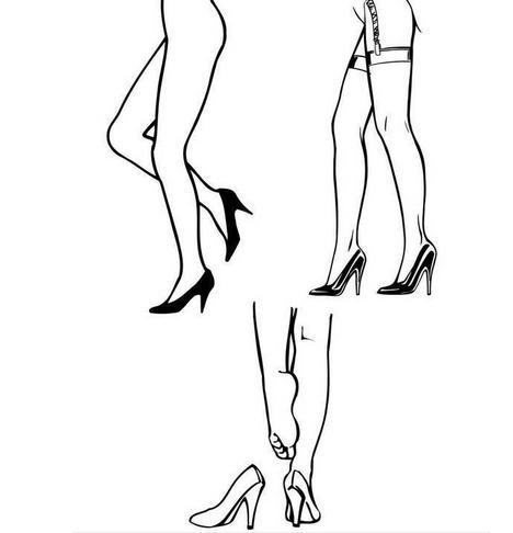 腿怎么画