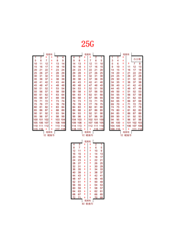 客车座位表pdf6页