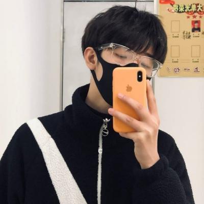男生冷酷遮脸头像