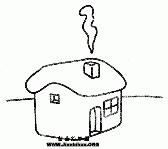 如何画小房子简笔画图片教程