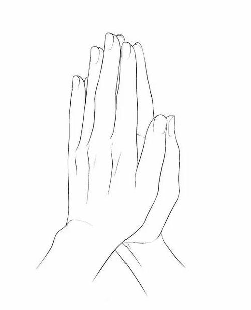 手部怎么画?双手合拢的日常动作的画法!