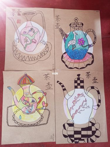 六年级湘教版美术《壶趣》作品_美术_创意美术_少儿创意美术_文化