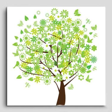 幸福树幸福猪简笔画