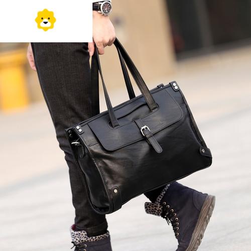 潮流皮质时尚单肩包 休闲街头手拎包男士单肩包