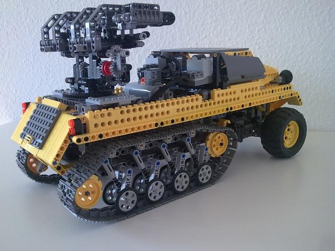 sdkfz41半履带式自行火箭炮乐高科技rc