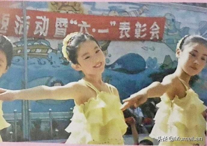 刘亦菲童年表演照眉清目秀灵动可爱