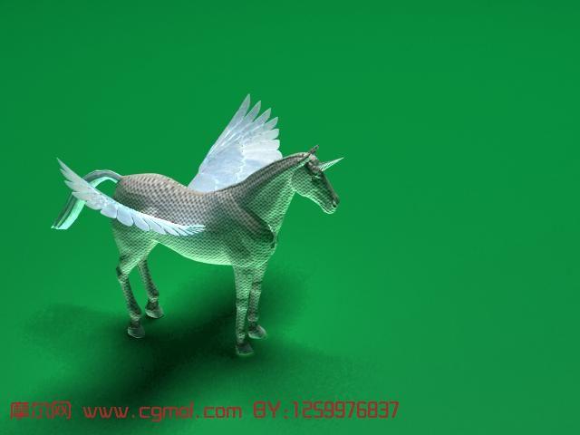独角兽飞马天马3d模型