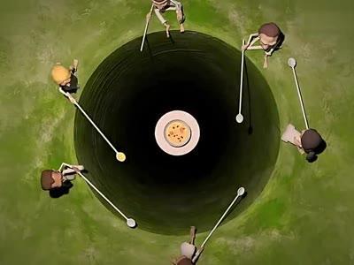 据说一个人问天使,天堂和地狱有什么区别?