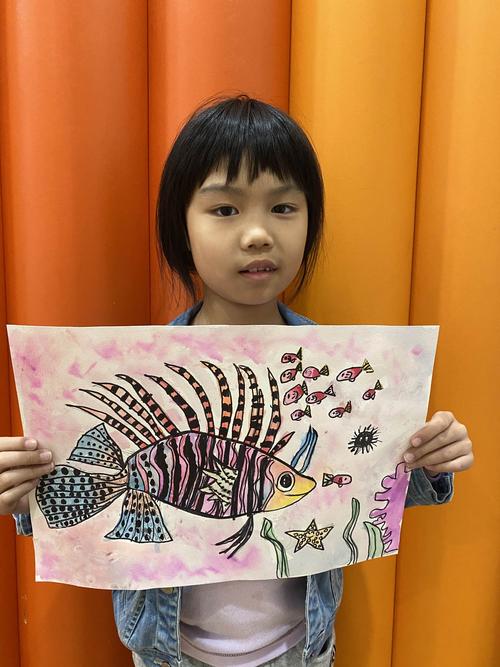 多元课堂线描一班之狮子鱼