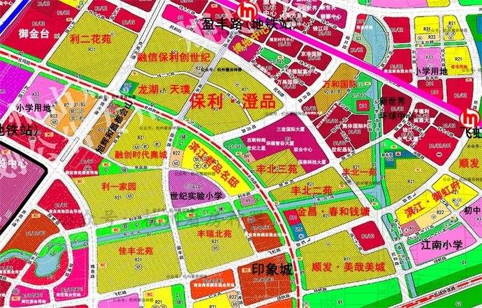 奥体 钱江世纪城 亚运村楼盘一览(板块高清规划图免费