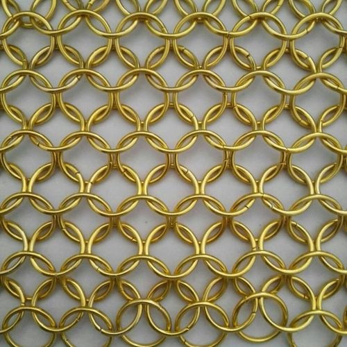 厂家销售金属装饰网不锈钢圆环网圈网酒店隔断用包邮