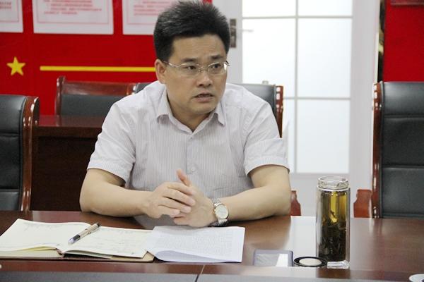 刘峰到临泉县国土资源局召开省委巡视反馈问题完成情况督导会议