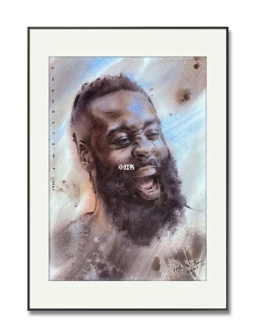 1_水彩画_哈登_詹姆斯_大梅沙攻略_nba怎么样_绘画_手绘_詹姆斯·哈登