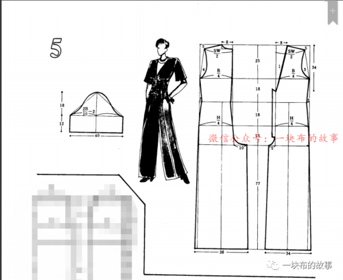 连衣裙,连体裤裁剪图
