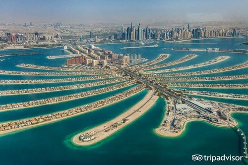 迪拜朱美拉棕榈岛旅游攻略,朱美拉棕榈岛景点地图