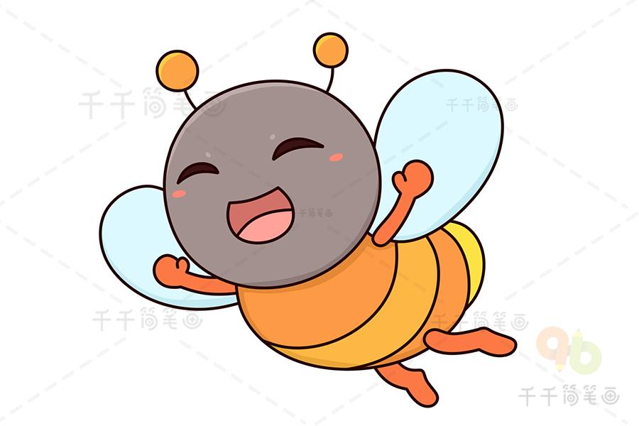 萤火虫简笔画步骤教程