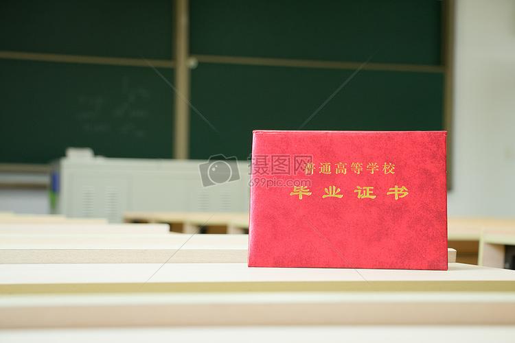 毕业季毕业证书教室摆拍