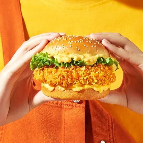 榴莲芝士鸡腿堡