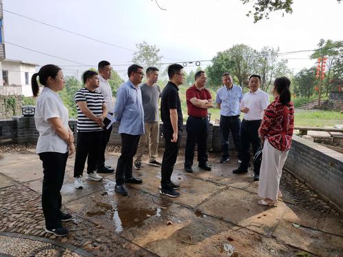 金华市委宣传部常务副部长潘江涛,东阳市委宣传部部长陈小华到葛宅村