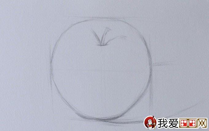 正立面苹果素描写生绘画教程详细步骤强烈推荐
