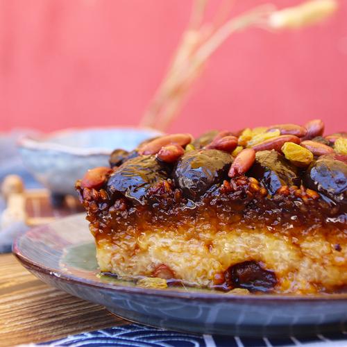 甑糕甄糕陕西西安美食特产小吃红枣糯米豆沙传统糕点