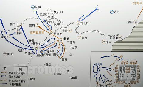 明末北京保卫战示意图