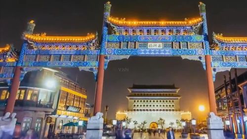 北京正阳门正阳桥夜景视频_1920x1080_高清视频素材