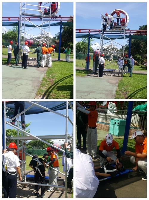 观澜湖体育公园模拟了摩天轮断电困人,太空漫步故障困人实战