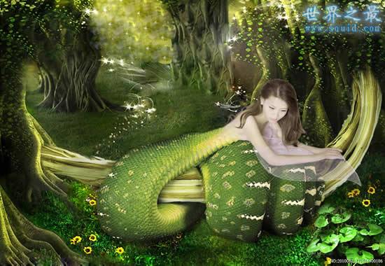 最真实的美女蛇图片人头蛇身美人蛇真相吓人