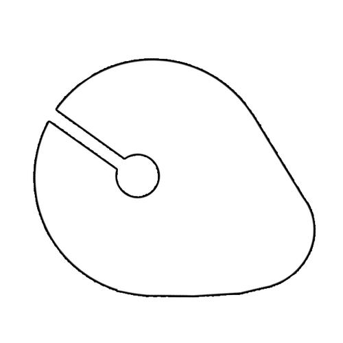 木鱼的侧视图怎么画