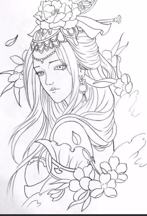 纹身素材(1期)——艺伎手稿更新