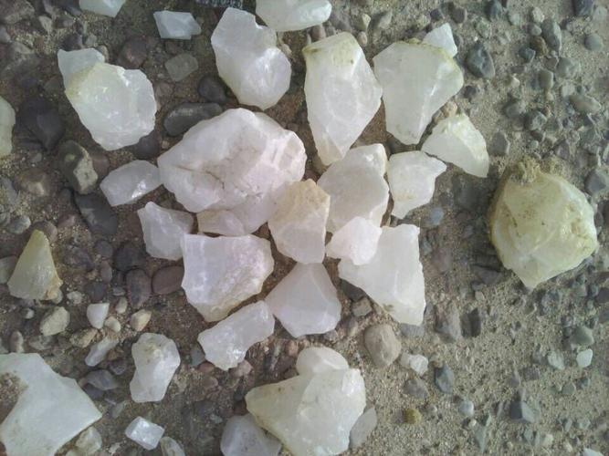 戈壁滩挖出来的白色石头是什么?