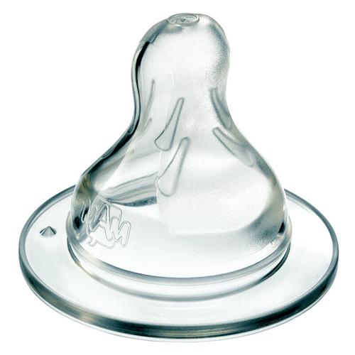 mam硅胶扁奶嘴宽口径2只装婴儿新生儿宝宝防胀气进口扁头宽口奶嘴 2段