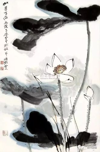 大师何海霞的荷花,好有他老师的味道啊!