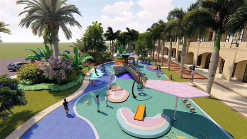 琼海海城时代广场社区配套儿童娱乐区效果图