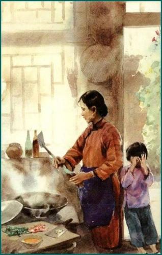 城南旧事林海音的简笔画