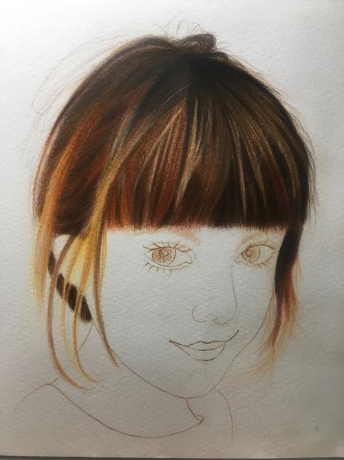 彩铅头发