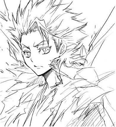 动漫人物铅笔画男生素材_动漫人物铅笔画男生素图片