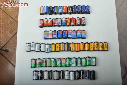 各种品牌的胶卷盒,适于收藏!