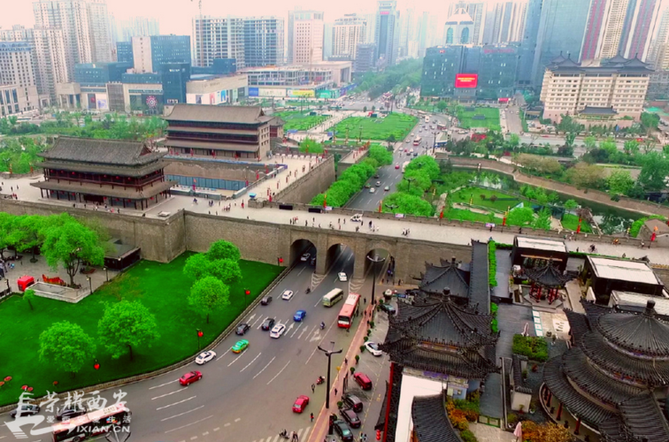 航拍西安城墙永宁门,你每天经过却不曾看过的角度