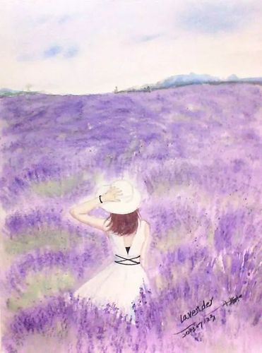 紫色的画,亲,你变紫了吗?