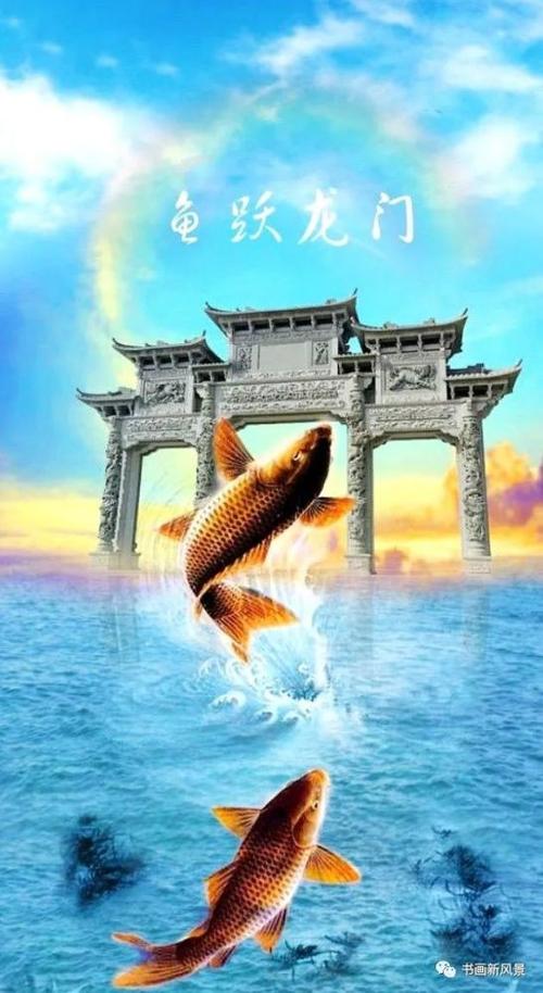 21幅鲤鱼跃龙门祝福所有的高考学子
