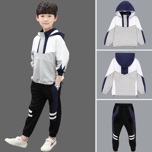 购客套装 帅气12小学生男孩13十14运动衣服10 男童秋装 7中大童韩版