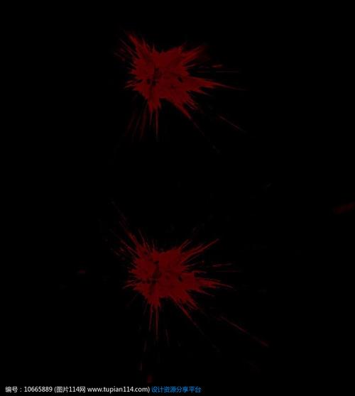 一滩血迹飞溅通道视频素材