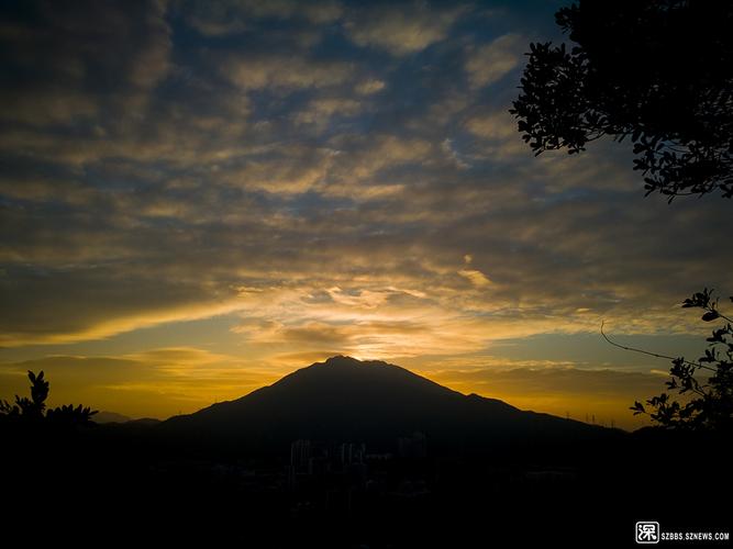 夕阳下的梧桐山 - 摄影沙龙 - 深圳论坛