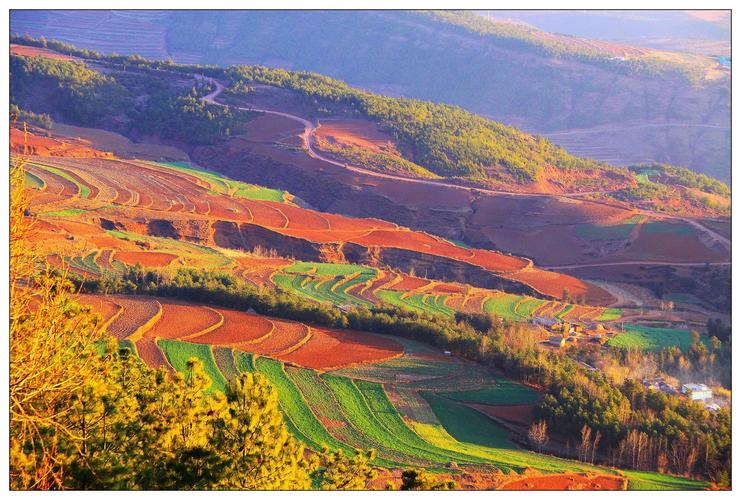 上帝的调色板:东川红土地_风景_poco摄影