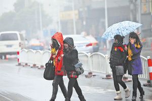 昨日浏阳等地出现雨夹雪 今日全省大部地区为雨雪天气
